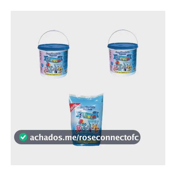Kit 2 Baldes Toalhas Umedecidas Fiesta + Refil