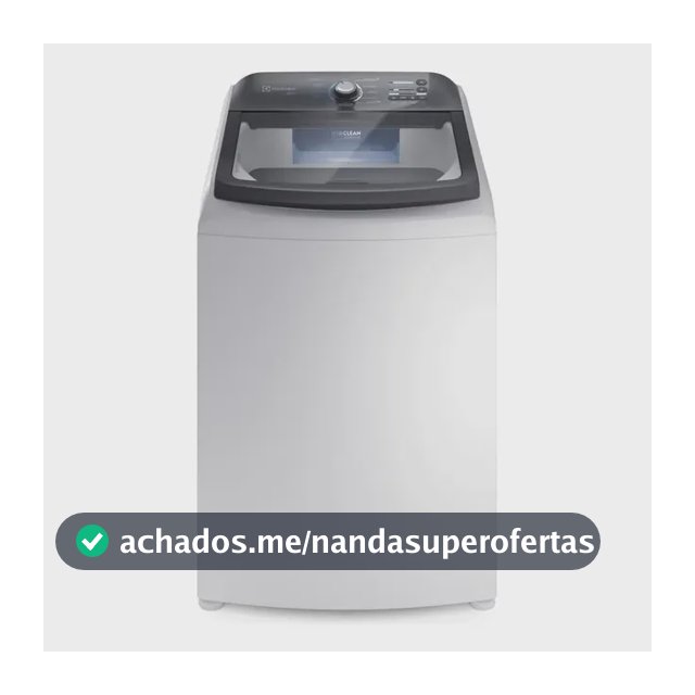 Lavadora de roupas Electrolux Efficient Lee18 18kg com cesto inox 127