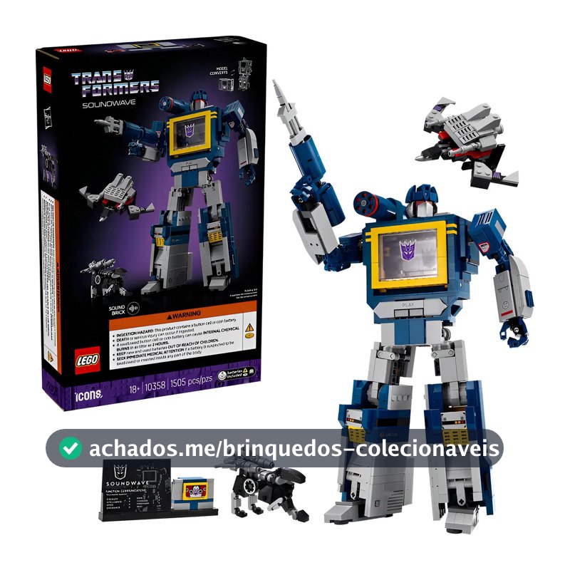 Lego Icons - Transformers: Soundwave - 10358 1505 Transformers Soundwave