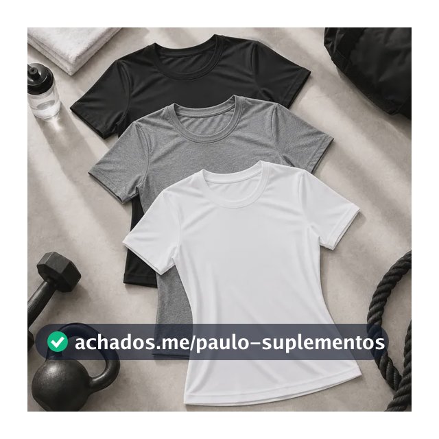 Kit 3 Camisetas Baby Look Dry Fit Feminina Academia E Treino