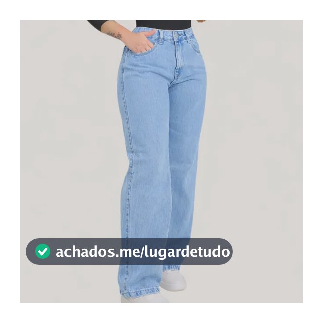Calça  Wide Leg Jeans Feminina  Pantalona Juvenil 34 Ao 46