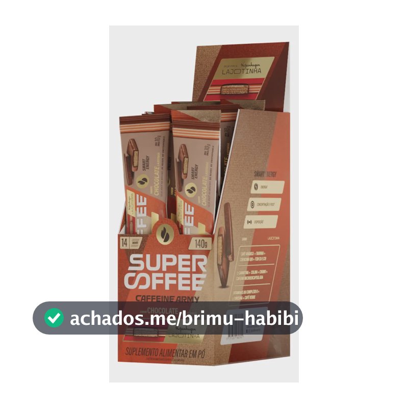 Supercoffee Lajotinha - Display To Go (140g) - Caffeine Army Chocolate Lajotinha