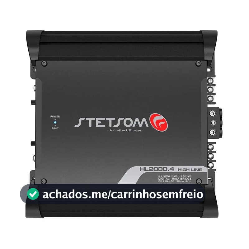Módulo Amplificador Stetsom Hl 2000.4 2 Ohms 4 Canais