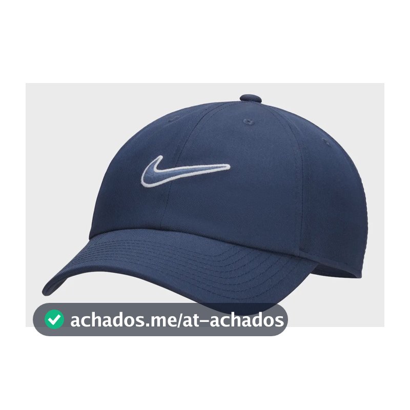 Boné Nike Club Swoosh Unissex Cor Azul-escuro Tamanho G/gg