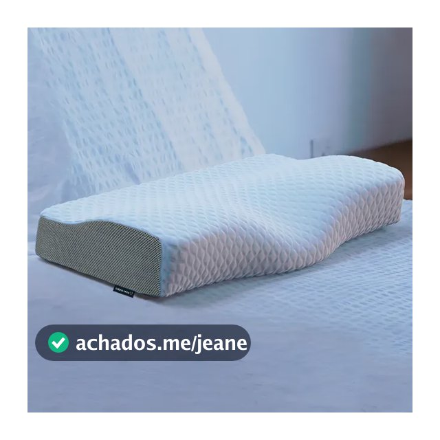 Travesseiro Cervical Nasa - Coluna Relax - Carvão Ativado Cor branco e cinza