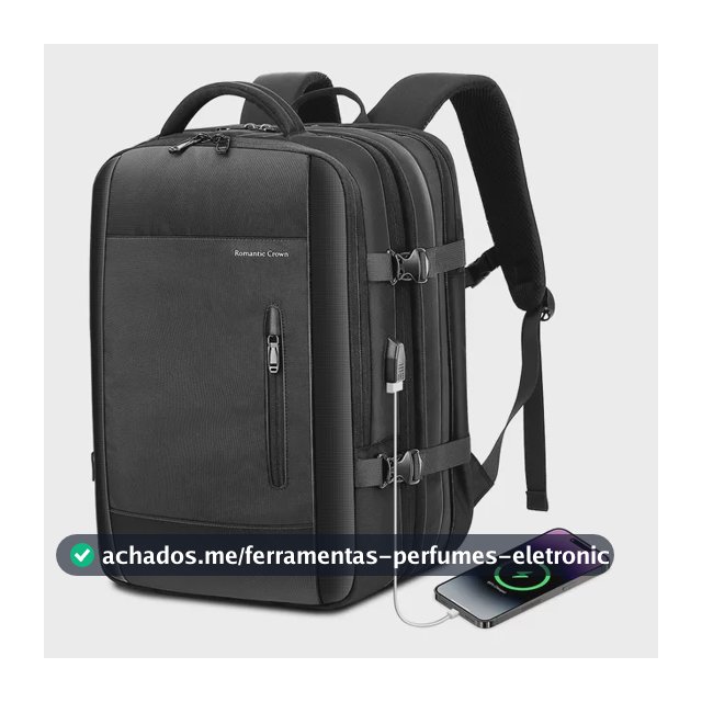 Mochila Viagem Executiva Grande Notebook Masculina Feminina