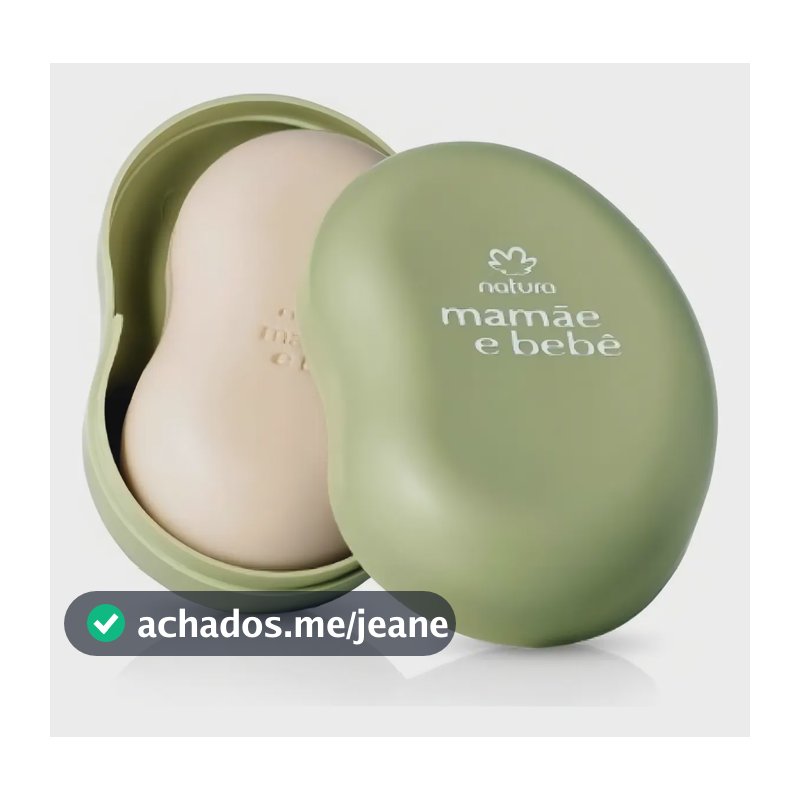 Natura Sabonete Mamae E Bebe 100gr C/ Saboneteira