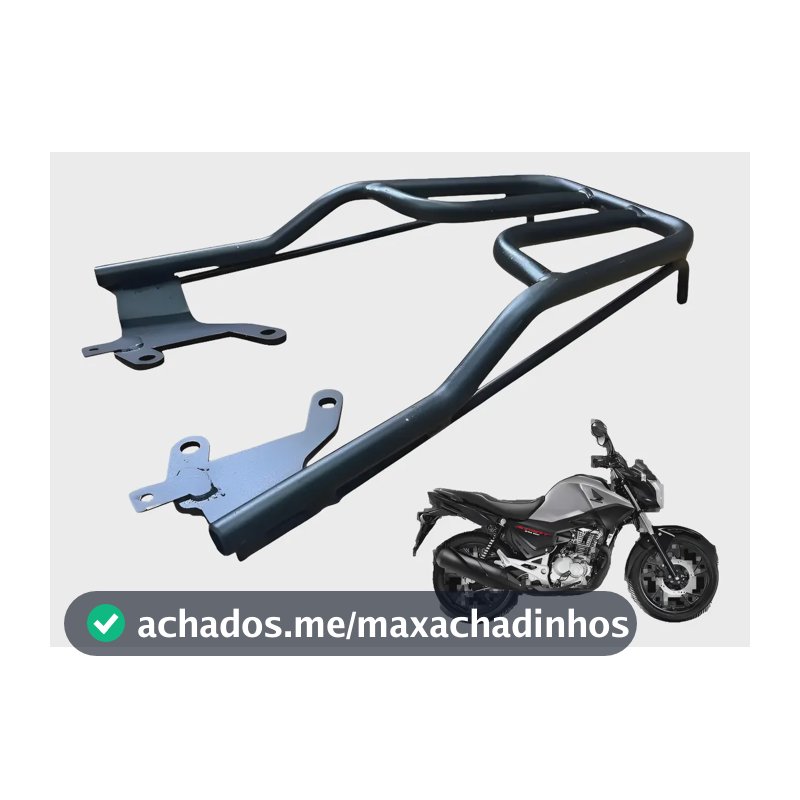 Bagageiro Para Baú Cg Fan Titan Start 160 2025 2026 Metal X Preto