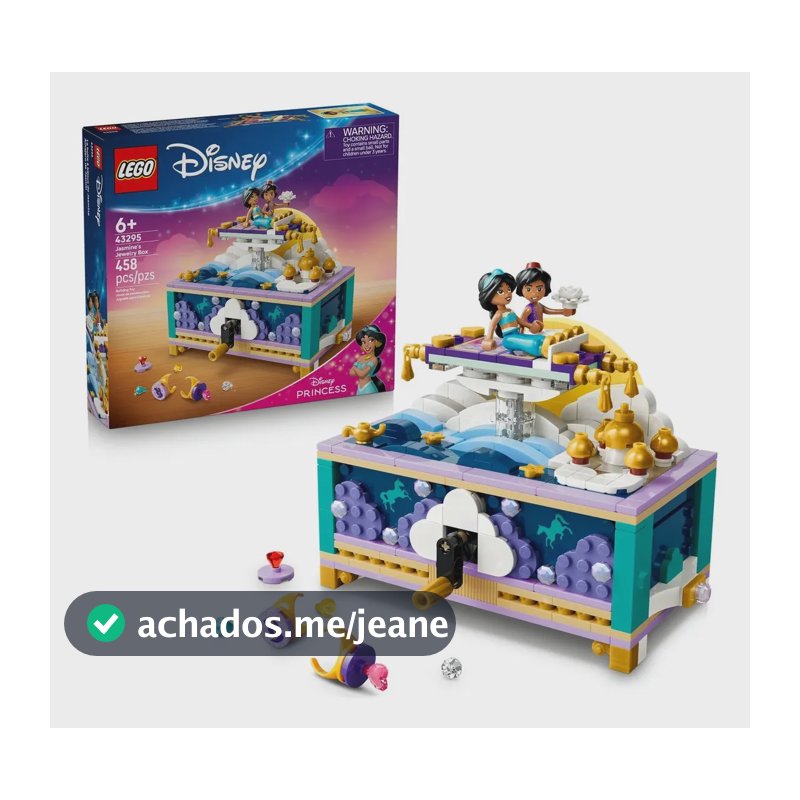 Joias LEGO Disney Princess Jasmine 43295