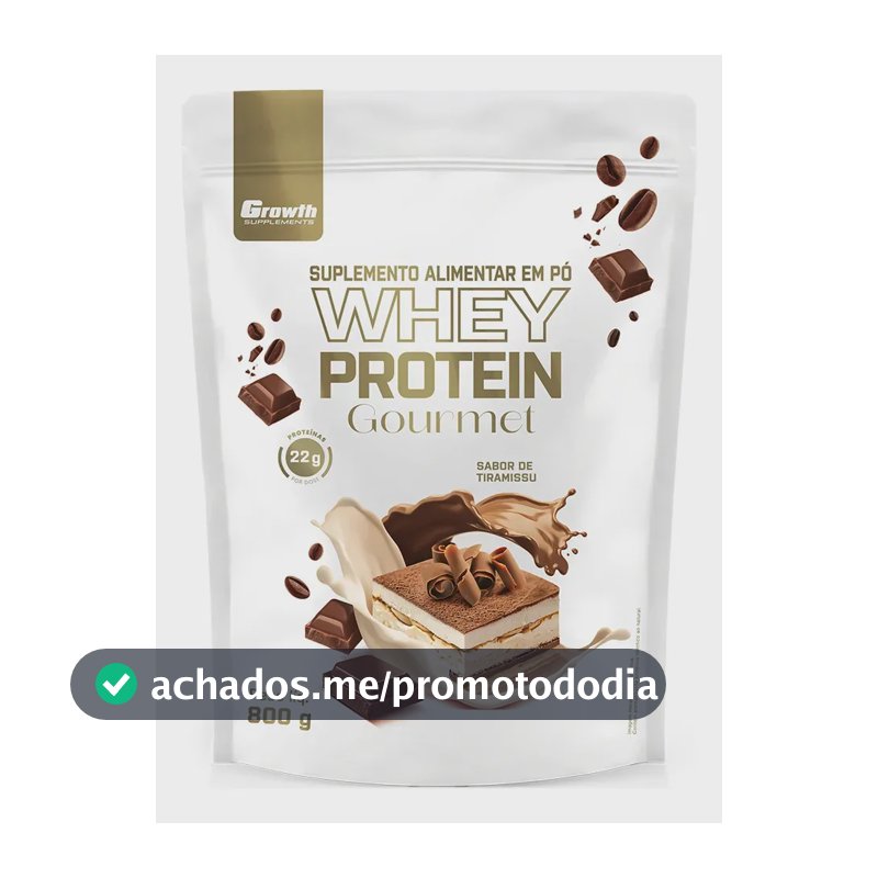 Whey Protein Gourmet 800g Growth Supplements - Tiramisu