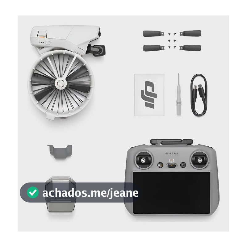 Drone Dji Flip Filma Horizontal Vertical Homolog Anatel Nfe Cinza