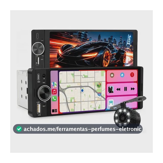 Multimídia Radio 1 Din Universal Carplay/android Auto Câmera Serve No Seu Carro Dvd Radio Automotivo Carplay Android-auto