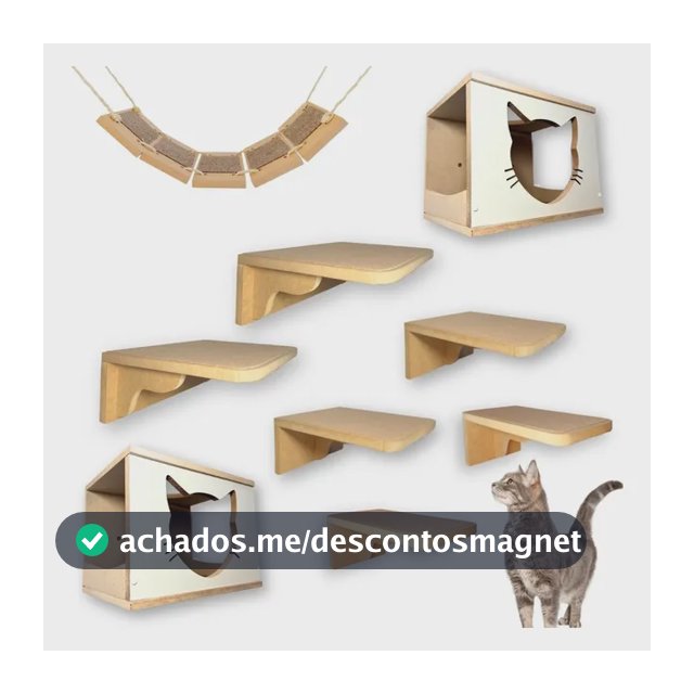 Playground Para Gatos Montado De Fácil Instalação Premium
