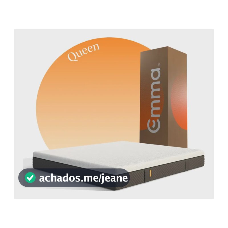Colchão Queen Emma Premium Hybrid 2.0 (158cmx198cm) Cinza