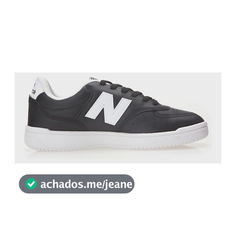 Tênis New Balance Sem Gênero Bb80 Preto Liso 41 Br