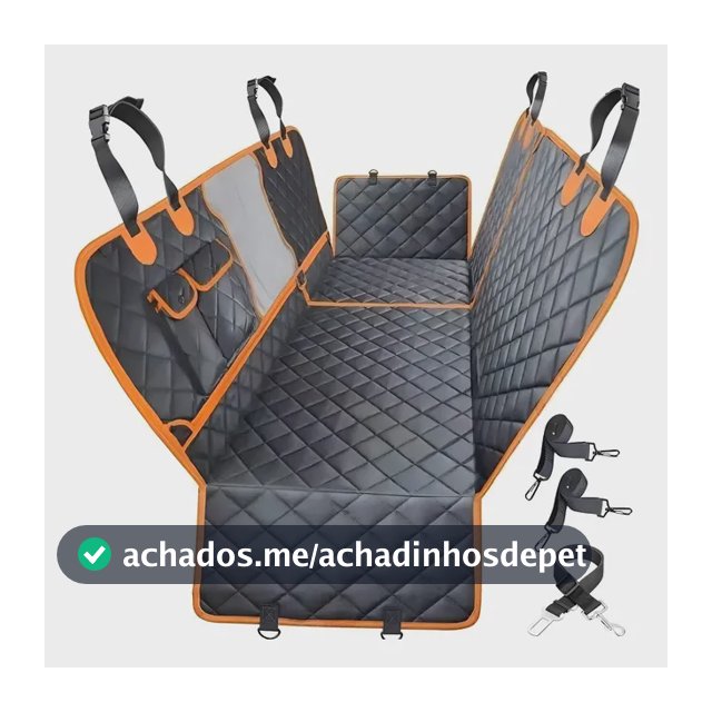 Capa Para Proteção Dos Bancos Do Carro Impermeável Pets Cor Laranja TCBP01L