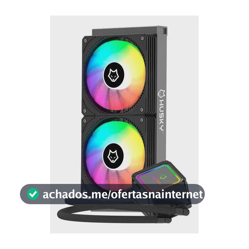 Water Cooler Husky Freezy, Iluminação ARGB, 240mm, AMD e Intel, Preto