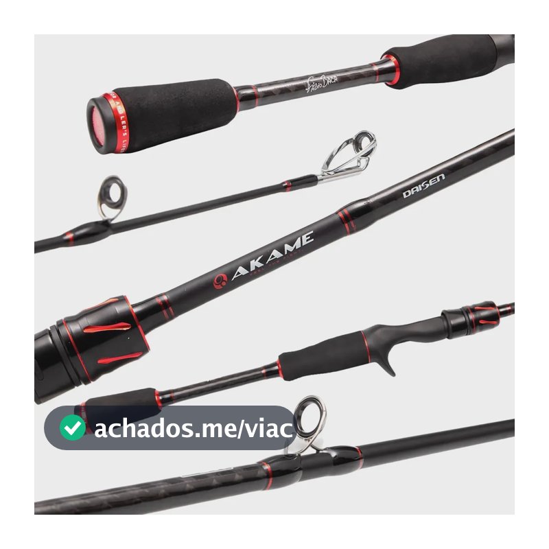 Vara Pesca P/ Carretilha Daisen Akame C581l 1,73mts 6-12 LBS