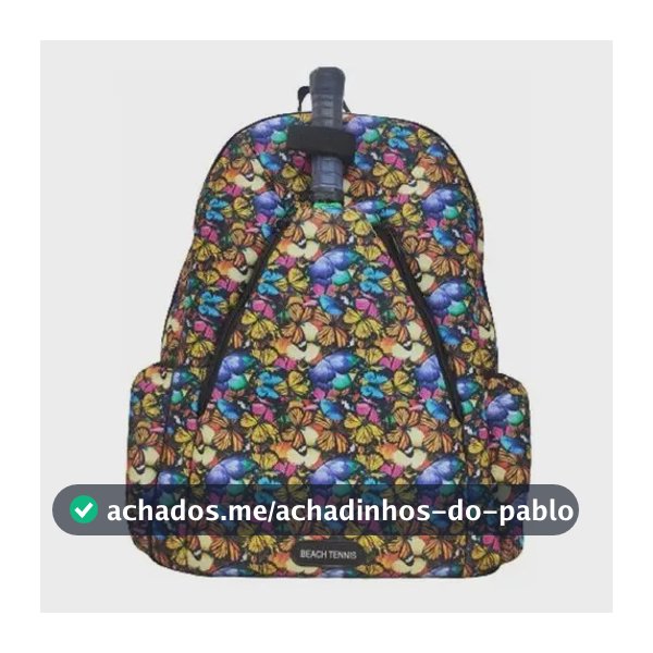 Mochila Raqueteira Beach Tennis Uma Raquete Boadebolsa