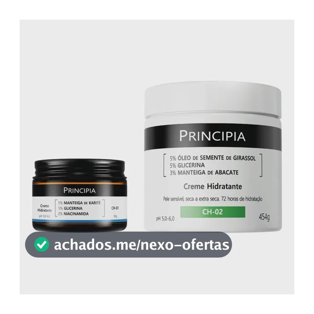 Principia Kit Cremes Hidratantes Rosto E Corpo Ch-01 + Ch-02 Seca Dia/noite