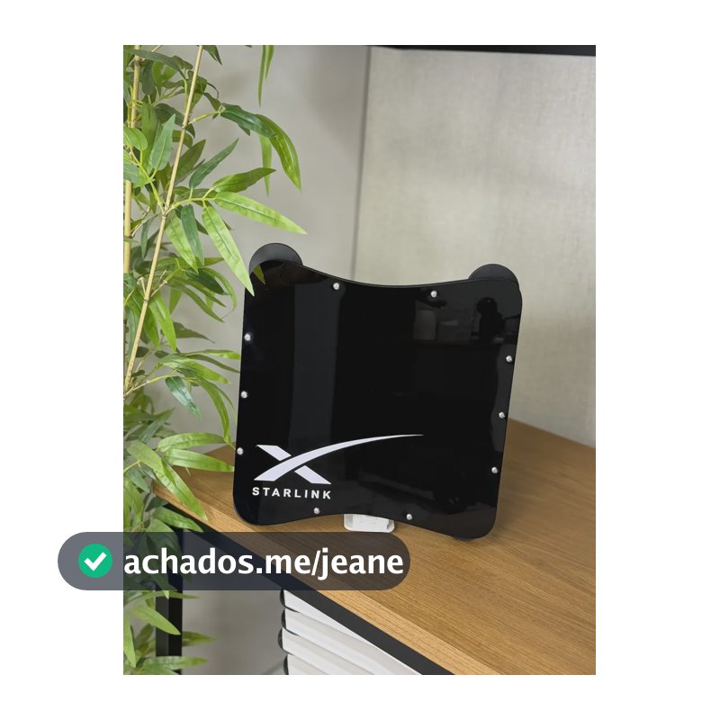 Case Suporte Starlink Mini 4 Ímãs 66 Mm Teto Carro Veicular Preto