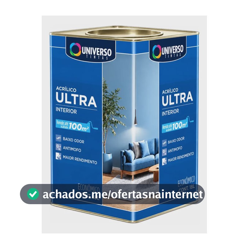 Tinta Anti Mofo Acrílico Parede Unilar - Escolha A Cor Branco/gelo Fosco