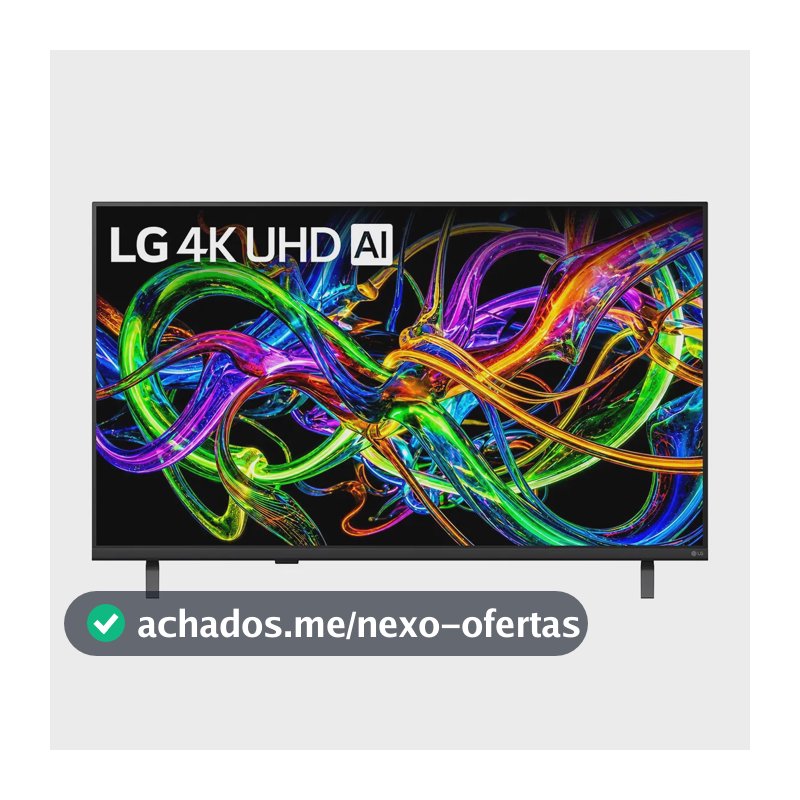 Smart TV LG LED 75" 75NU855 4K Ultra HD NANO AI Magic Webos 26 HDR10 Bluetooth Wi-Fi Google Cast