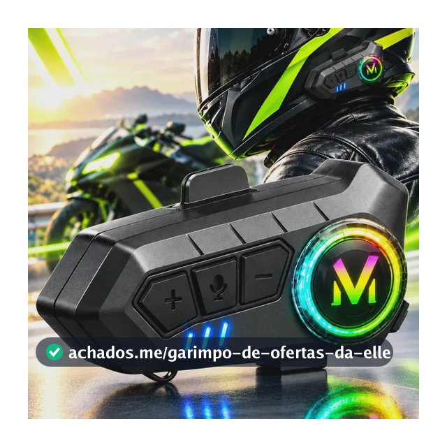 Fone De Ouvido Para Capacete Intercomunicador Moto Sem Fio