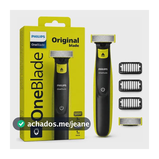 Aparador Barbeador Philips Oneblade 2724 Seco Molhado Bivolt Preto/verde 127/220v