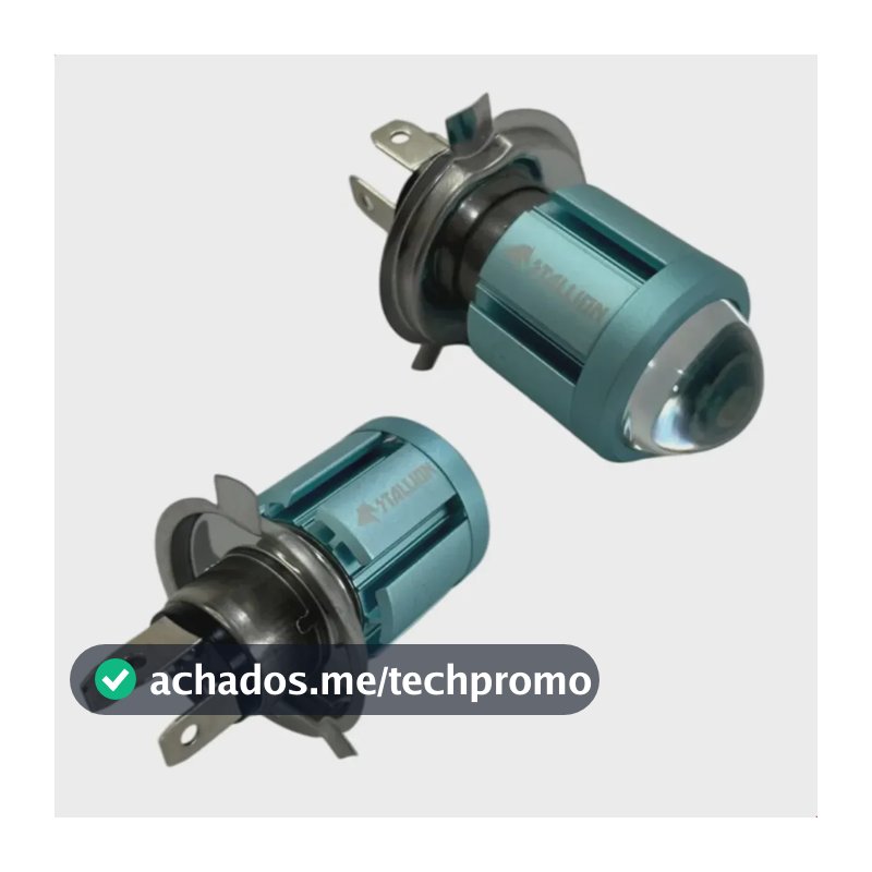 Kit 2 Lampadas Led H4 Super Branca Bombillo Moto Carro Vans H4 Super Branca