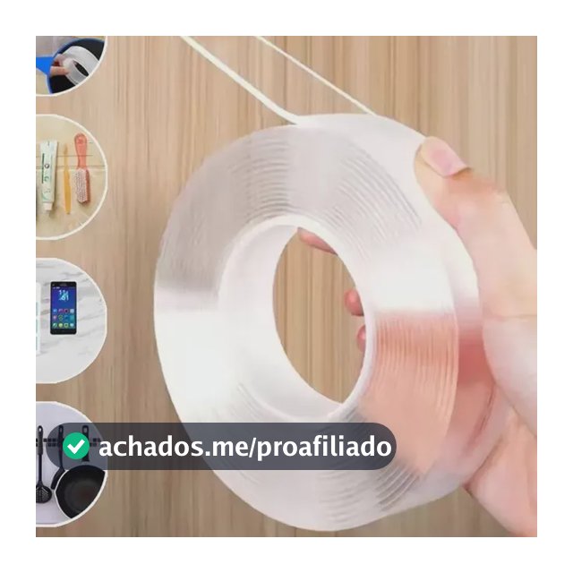 3m Fita Dupla Face Reutilizável Ds Praticitá Transparente Branco