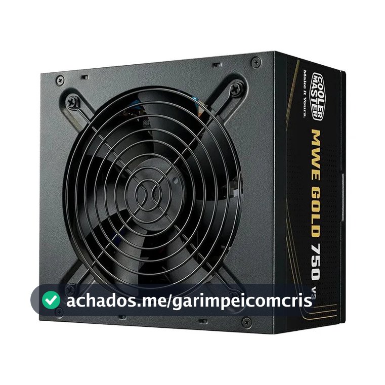 Fonte Cooler Master Mwe 750 V3 750w Atx 3.1 Preto