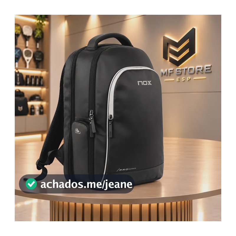 Mochila Raqueteira Nox Pro Series Preta Preto