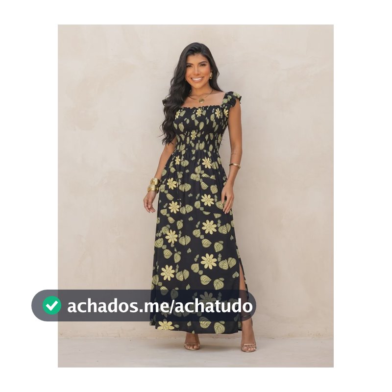 Vestido Longo Casual Soltinho Alcinha Verao Festa Elegante