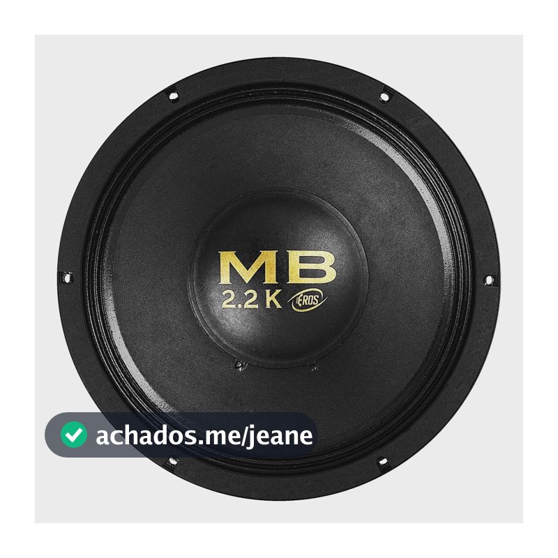 Woofer Eros E-12mb 2.2k 8 Ohms 12 Polegadas E 12 Mb 2.2k E12 Cor Preto