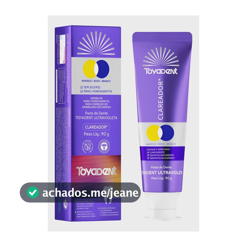 Creme Dental Clareadora Com Fluor Correção 90g Super Branco