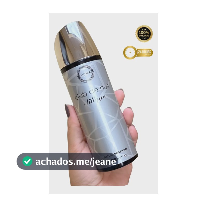 Perfume Body Spray Armaf - Sillage - 200ml - Fixação De 6 Horas