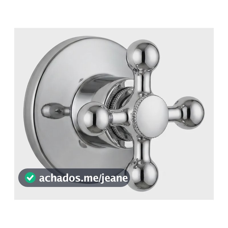 Acabamento Estrela Cromado Para Registro C33 Deca Banheiro Cromado