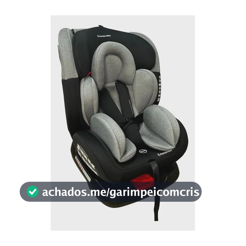 Cadeira infantil para carro Avanti Prime 360 cinza-claro e cinza-escuro