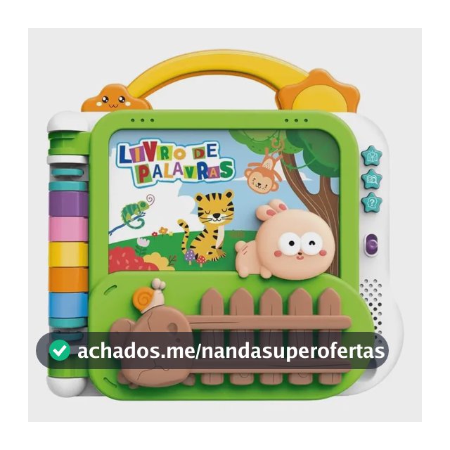 Brinquedo Livro Interativo Para Bebê Alfabetização Maxi Baby