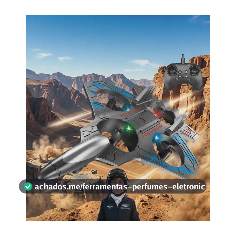 Avião Controle Remoto Jato Caça Brinquedo Planador Drone Sortidas