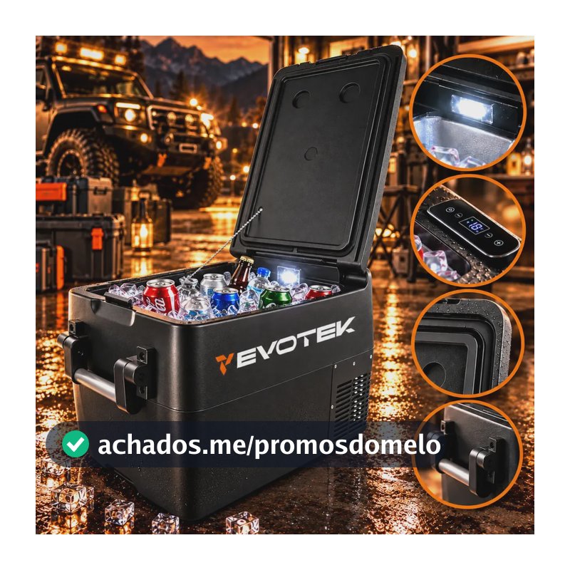 Geladeira Portátil Motorhome Caminhão 35 Litro Quadrivolt Viagem Casa
