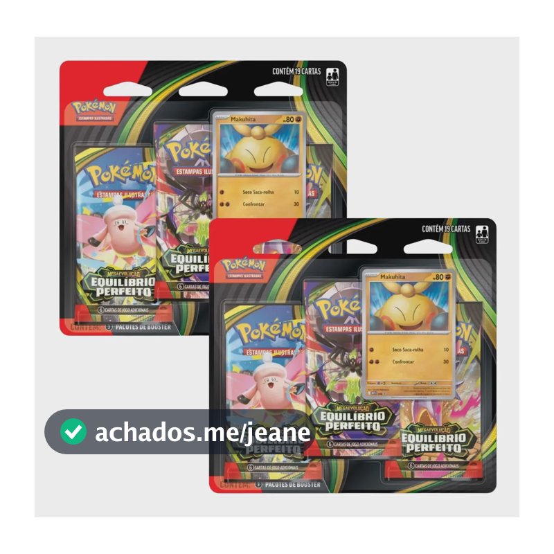 2x Blister Triplo Equilíbrio Perfeito Mega Evolução Copag Português
