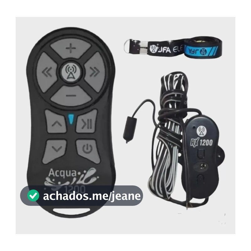 Controle Longa Distancia Jfa K1200 Acqua Resistente Agua Preto