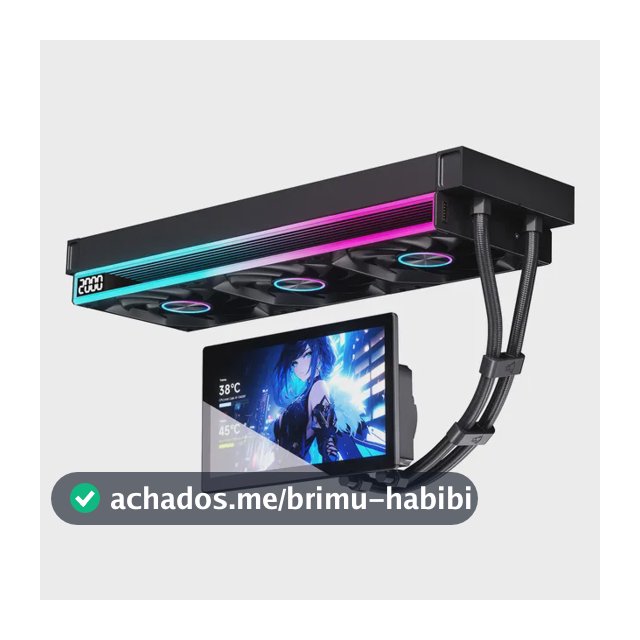 Water Cooler Cpu Ultra Flow 360mm Argb Com Grande Lcd 7-inch