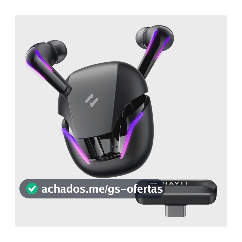 Fone Bluetooth Tws Gamer Havit Tw970 Type-c Preto