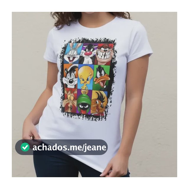 Blusa Baby Look Ou Camiseta Perna Longa Frajola Piu Piu Taz