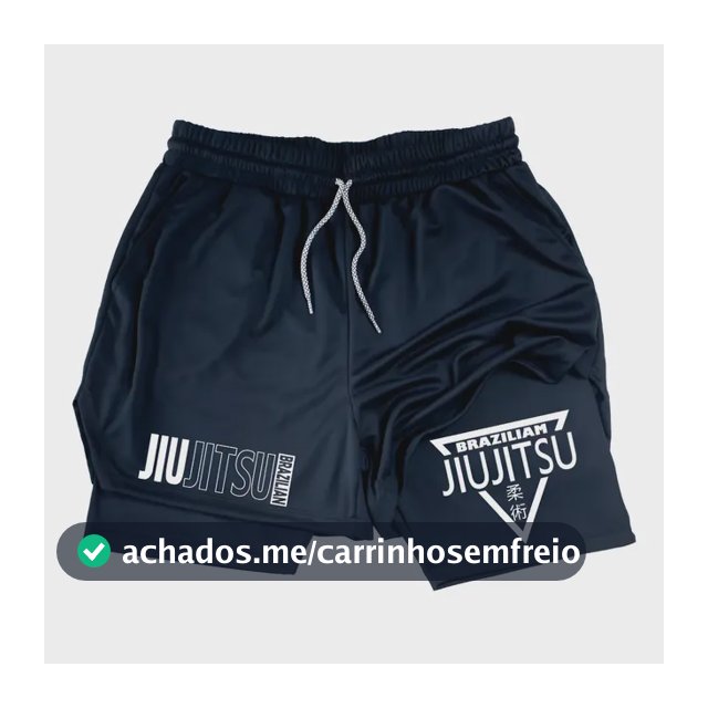 Short Compressao 2 Em 1 Brazilian Jiu Jitsu Fight Anime Gym