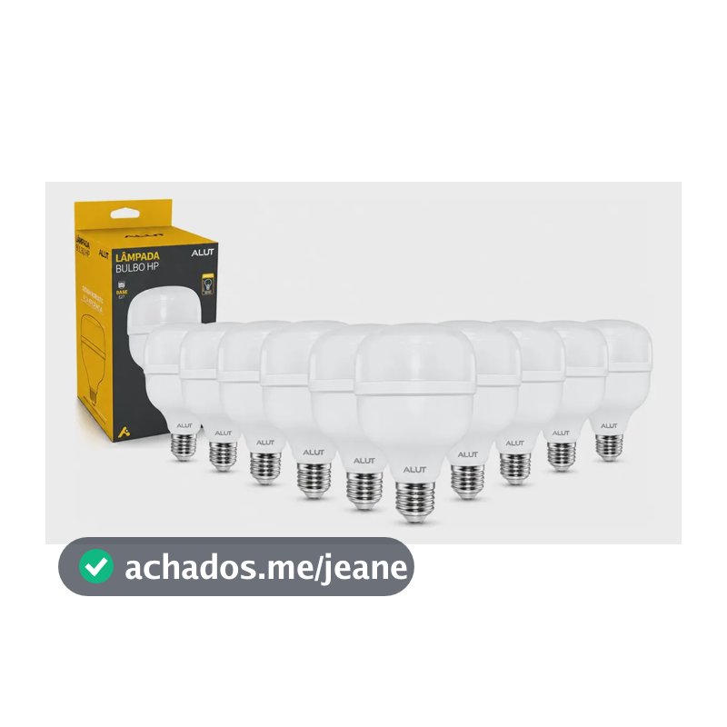 Kit 10 Lâmpadas LED Bulbo 100W Alta Potência Branco Frio 6500K Bivolt E27 - Super Bulbo Econômica 8000 Lúmens Ideal Galpão Fábrica Comércio