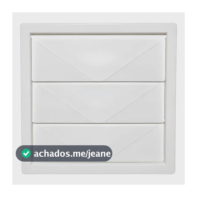 Grade Grelha Acabamento Interno Para Duto De 100mm